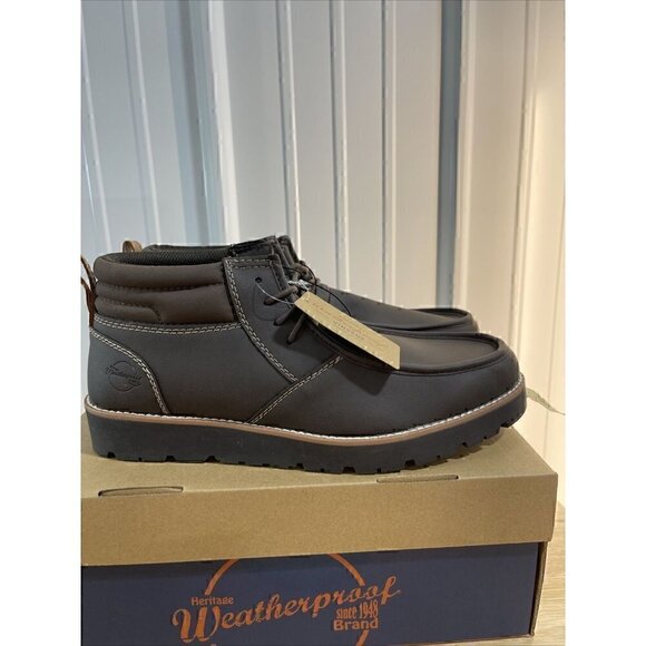 Weatherproof Vintage Chester Boots Men's. New In Box Color Brown - Picture 5 of 6
